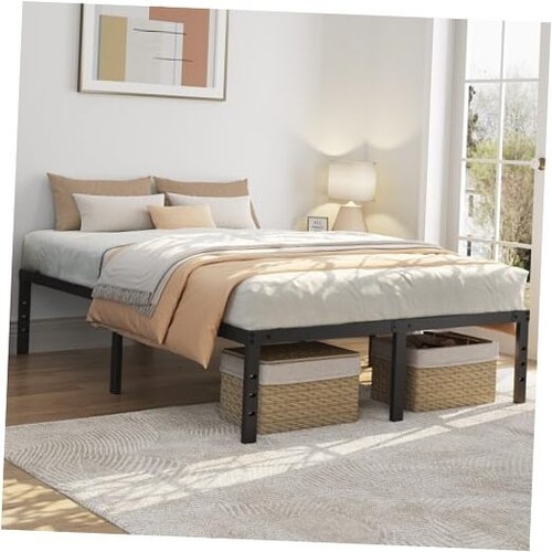 14 Inch Queen Bed Frames Heavy Duty Metal Platform Bed with Under Bed