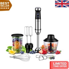 Versatile 20-Speed Stick Blender with Titanium Blades - Kitchen Essential