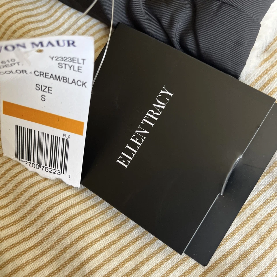 Ellen Tracy двусторонний черный и искусственного меха пальто - Изображение 3 из 4