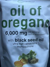 Oil of Oregano with Black Seed Oil, 300 Softgels