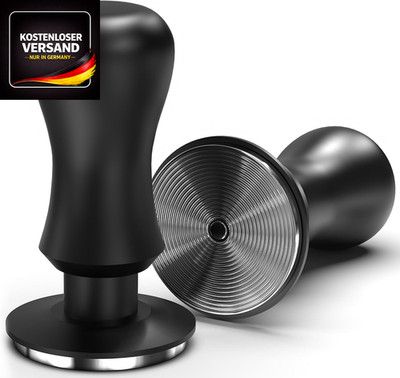 58,5 mm Espresso Tamper mit Federmechanismus für Barista & Einsteiger