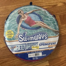 SwimWays Spring Float Papasan Pool, Inflates In Seconds, Supports 250 lbs