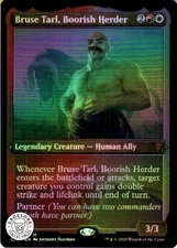MTG Bruse Tarl, Boorish Herder (Etched) (517) | NM Foil | Commander Legends