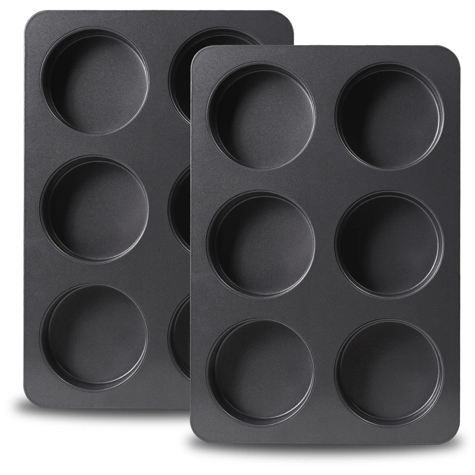 2PCS English Muffin Pans, 3.6 inch Nonstick Hamburger Bun Pan Straight Side M...
Opens in a new wind