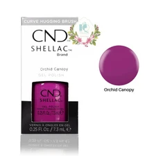 CND Shellac UV Gel Polish 0.25 oz NIB Orchid Canopy
