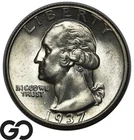 1937 Washington Quarter, Solid Gem BU++