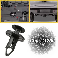 8MM 1200x Hole Plastic Retainer Rivets Bumper Fender Push Fastener Pin Clips USA