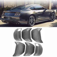 For Ford Mustang 18-22 Accessories Smoked Tail Light Lamp Cover Guard Trim