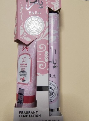 yara perfume and hand cream. 30ml hand cream and 35ml perfume