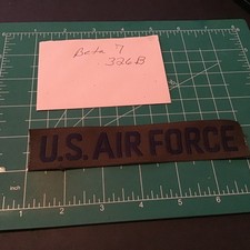 Patch US Air Force USAF Green Name Tape Strip Nametape USGI