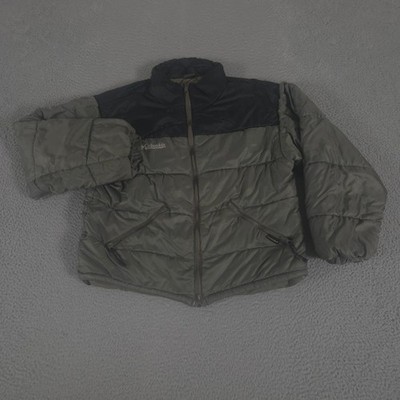 VINTAGE Columbia Jacket Mens M Multi Titanium Nylon Puffer Packable Full Zip 90s