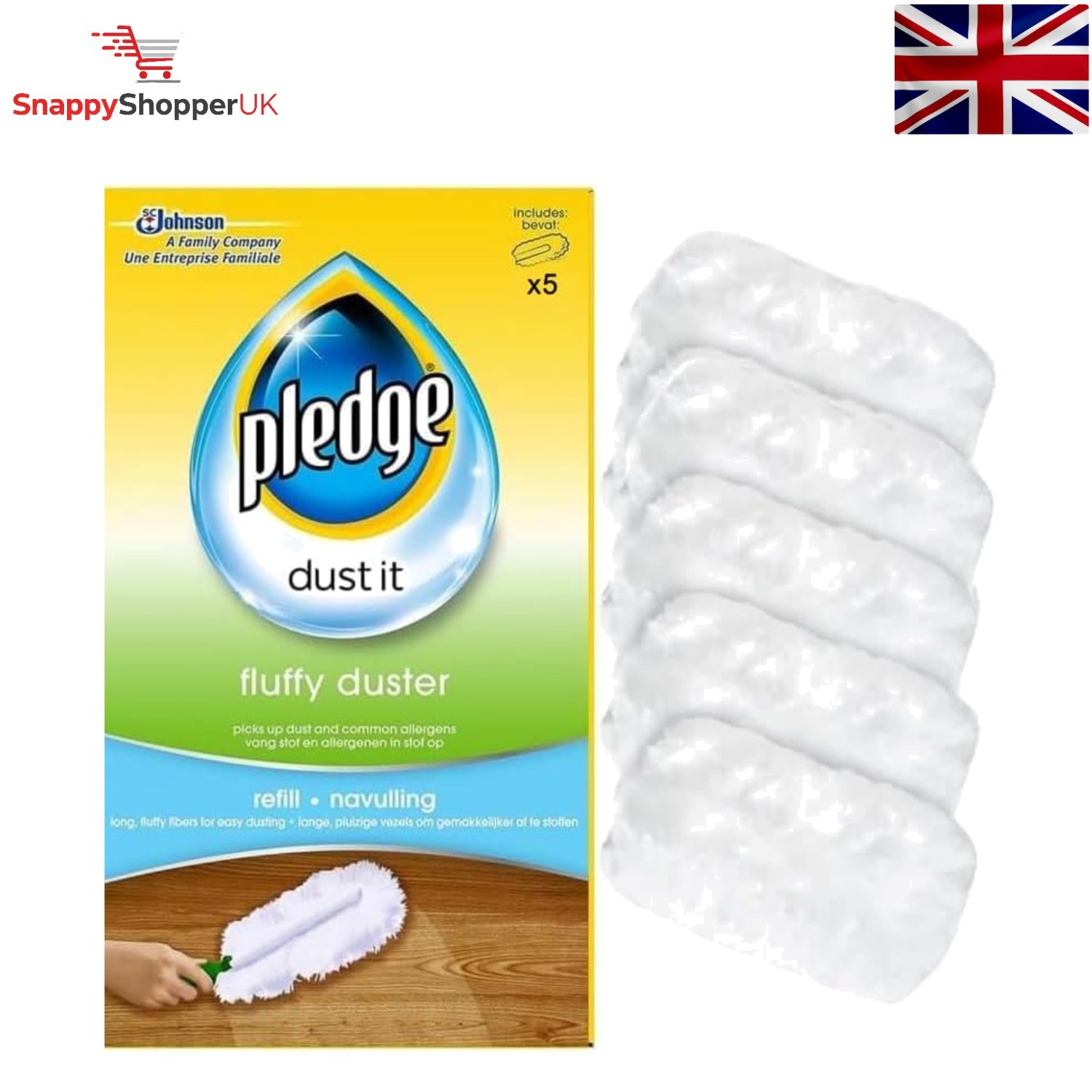 Pledge Fluffy Duster Refills X5