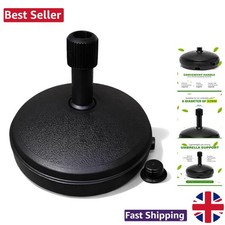 Durable Black 7L Umbrella Stand Base - Perfect for Market and Garden Umbrellas