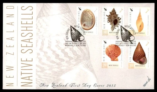 Mayfairstamps New Zealand FDC 2015 native seashells First Day Cover aax_33669