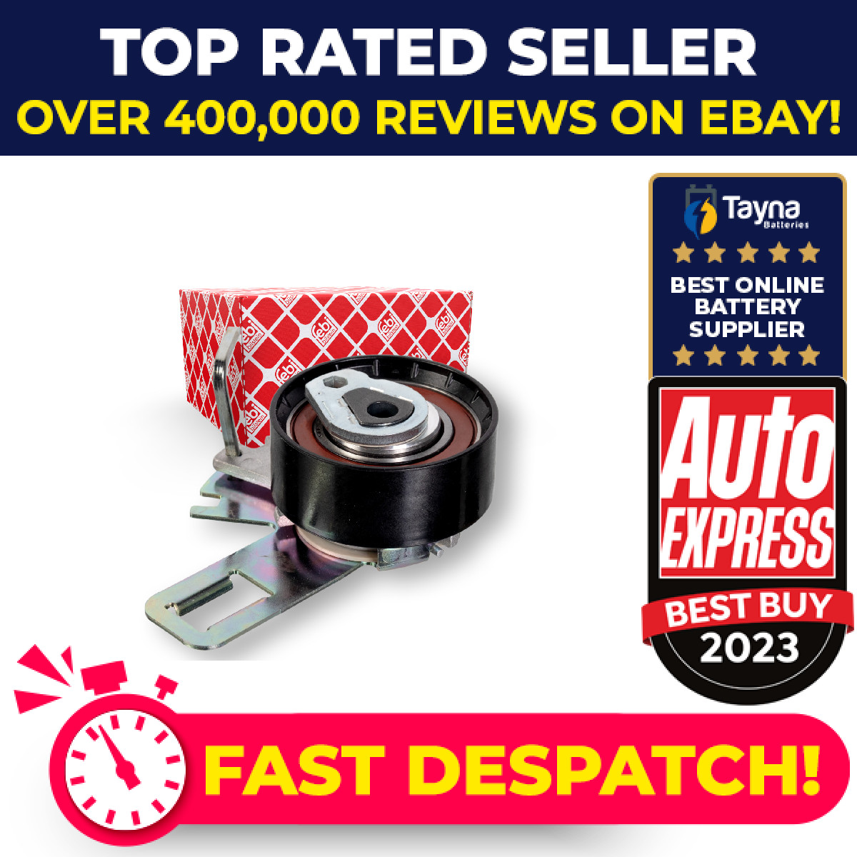 Timing Belt Tensioner fits CITROEN 1628925780 Febi Genuine Quality Guaranteed