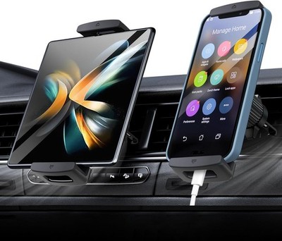 Handyhalterung Auto 60° Drehbar Fester Halt für iPad mini Samsung Z Fold 4-12,9