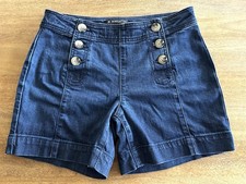 Sheilay Jean Shorts Blue Denim Size S New