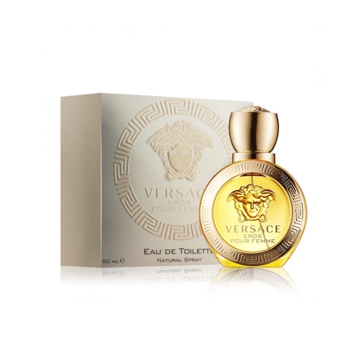 Versace Women's White/Orange Eros Pour Femme Eau De Toilette-50Ml Spray - Image 4