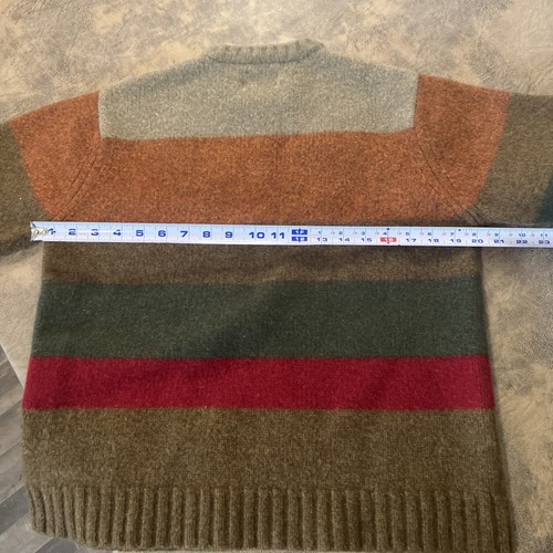 American Eagle Sweater Boy's XL Youth 100% Lamb Wool Colorful Stripe Fall Autumn - Picture 5 of 11