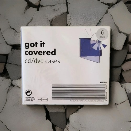 Got It Covered Cd/DVD Cases 6 Pack, Media Storage, Jewel Case, Disc Holder - 第 1/3 張圖片