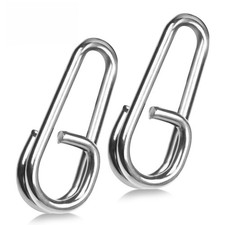 Split Rings Fishing Snap 50 200Pcs Saltwater Fishing Oval Split Ring Swivel Snap