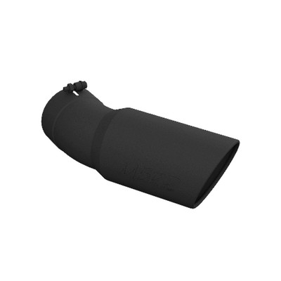 Fits 2015-2024 Silverado 3500 HD 6'' OD Angle Rolled w/30? Bend Tip-T5154BLK