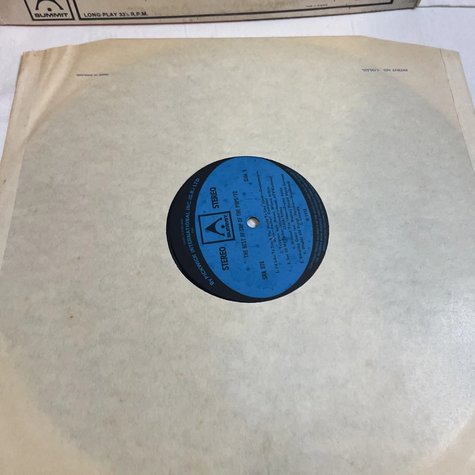 THE BEST OF TOP OF THE POPS '72, Vinyl LP Record Australian Product GC-VGC - Image 3 of 4