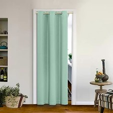 Door Curtains for Doorway Blackout Closet Curtain 42"W x 72"L Pack of 1 Aqua