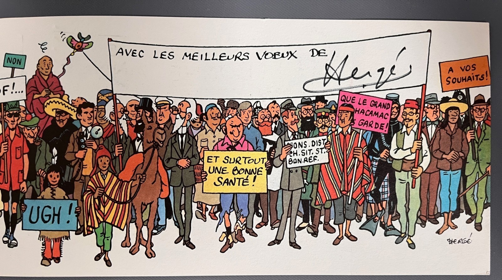 Moulinsart frise poster de collection 23005 objet rare neuf sous boite