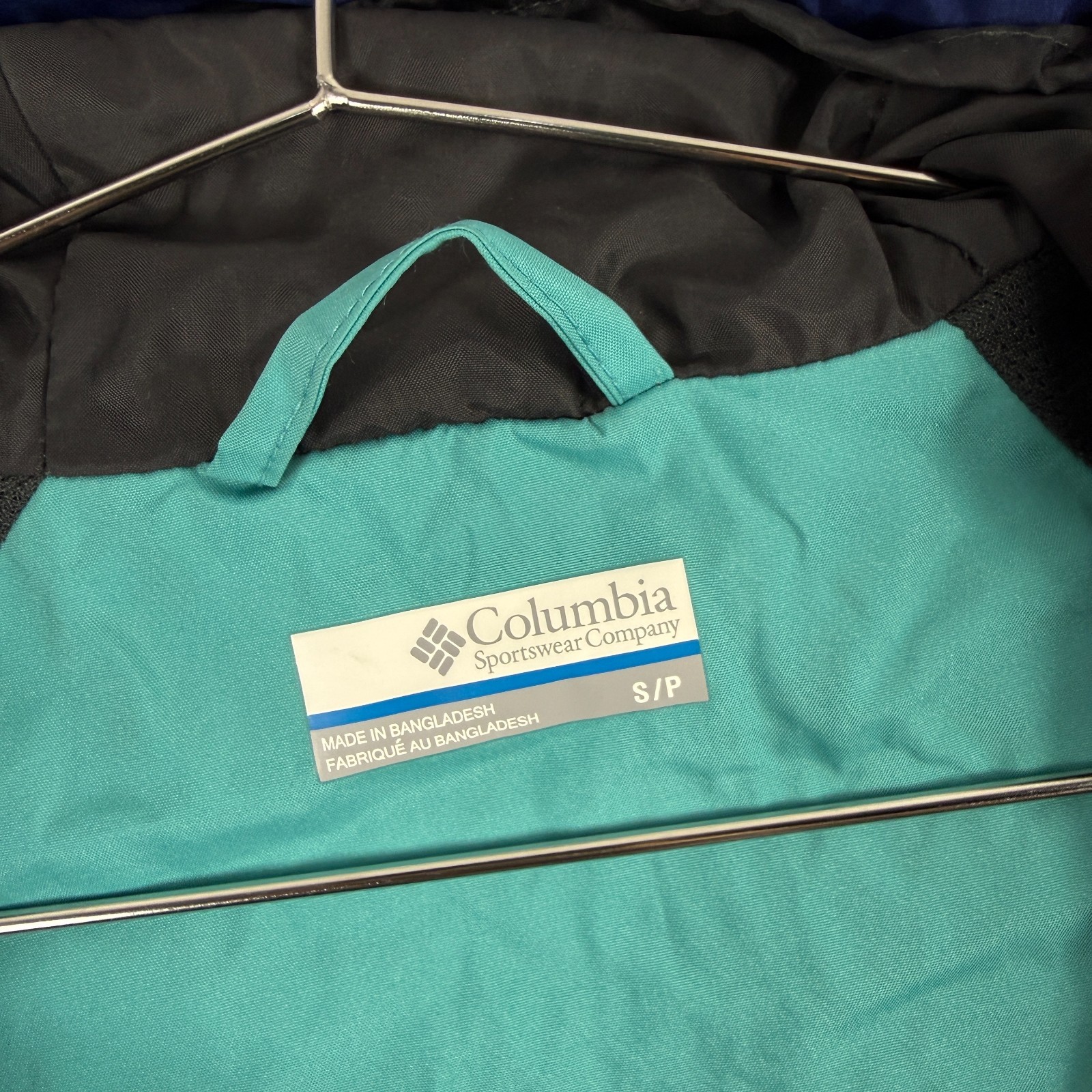 VTG Columbia Omni-Tech Colourblock Turquoise Pink Navy Windbreaker Jacket Small image 10