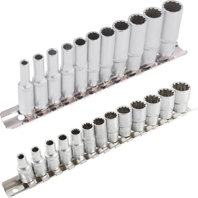 STECKSCHLÜSSEL-SATZ 1/4 TORX 13-tlg + VIELZAHN ZOLL STECKNÜSSE 1/4" 4-13 11-tlg. - Bild 1 von 4