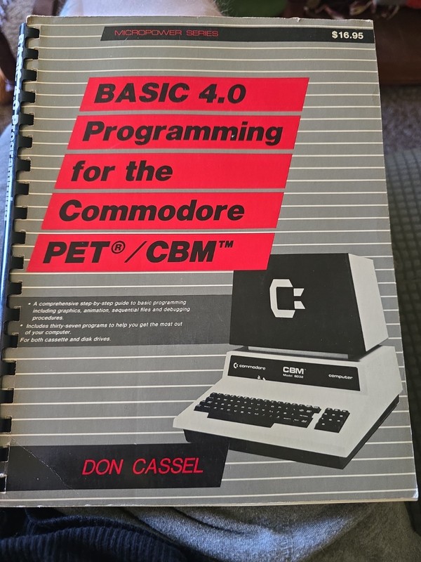 Vintage Commodore PET/CBM Basic 4.0 Programming Don Cassel 1983 Extremely Rare