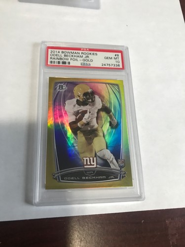 2014 Odell Beckham Jr Bowman Rookies Gold (PSA 10)(151/399)