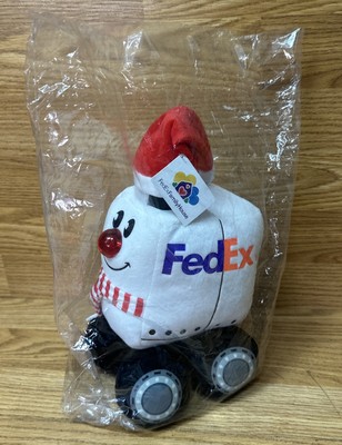 Pennington Bear FedEx Christmas Truck Plush Light-Up Nose Scarf 2019 NOS RARE