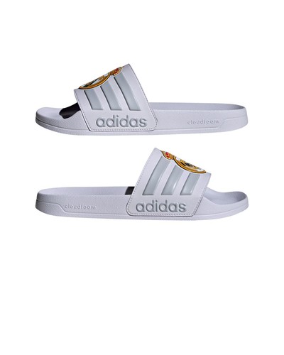  Adidas Adilette Shower Real Madrid FC Herren Flip Flops Hausschuhe Weiß  - Bild 10 von 20