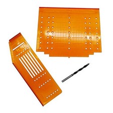 Pack of 3 Knob Handle Pull Drill Mounting Template for Cabinet Doors and