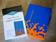 NVI Biblia para Regalos y Premios, Azul Océano/papaya Símil Piel by B&H Español