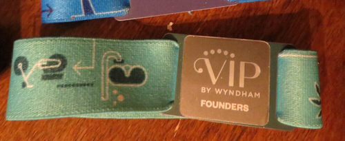 Braccialetto da collezione Wyndham Room Key Card CLUB, VIP, fondatori, club Wyndham - Foto 5 di 12