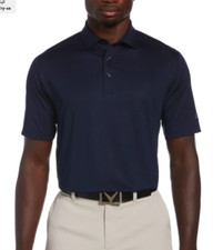 Callaway Mens Cooling Micro Hex Golf Polo Shirt / Navy/ Various Sizes *