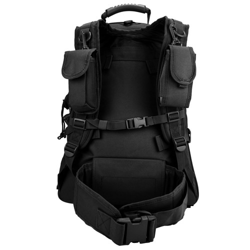 3 Day Black Expandable Tactical Backpack Military Camping Hiking Hydration Bag - Picture 2 of 10