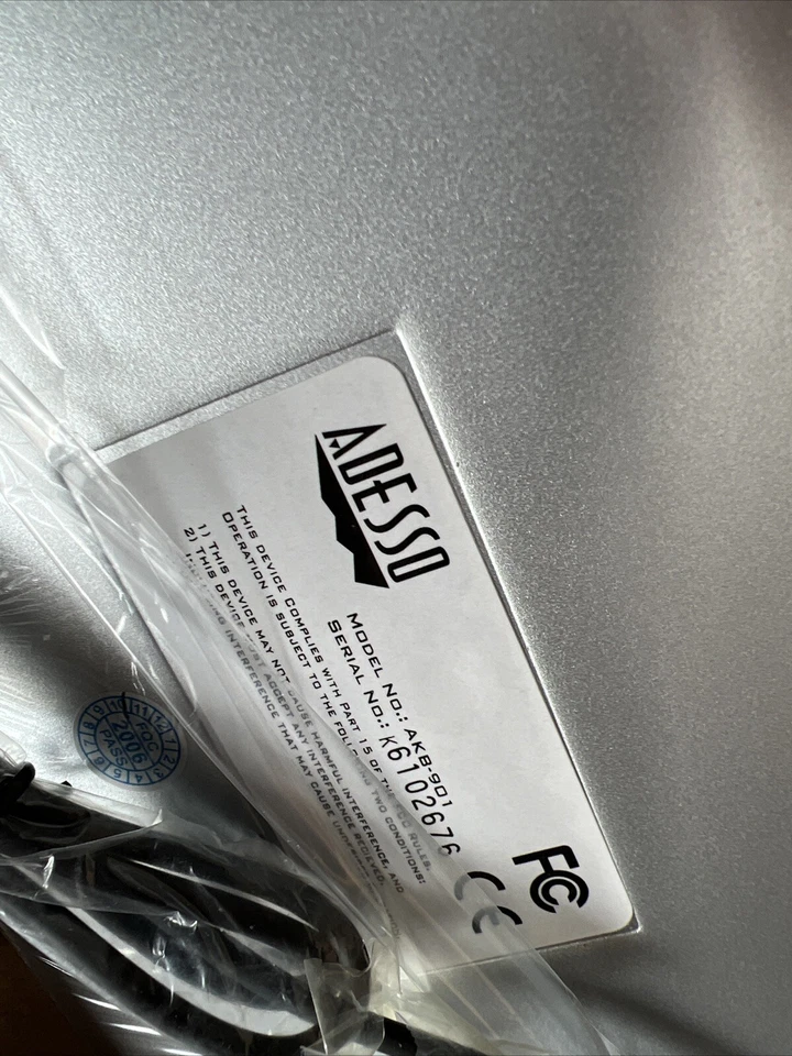 NOS ADDESSO Mini Multimedia Keyboard MCK-91 PS/2 - NIB - Image 4 of 4