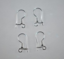 200pcs 100L 100R Silver plated Stainless Steel Ear Wires Hook