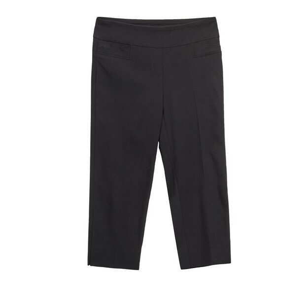 Yarn & Sea - NEW Women's Black Cropped Pant - Sz 20W