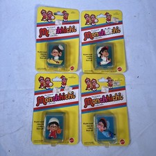 VTG 1981 Mattel Mini Monchhichi Lot of 4 Brand New On Card Sealed NIP