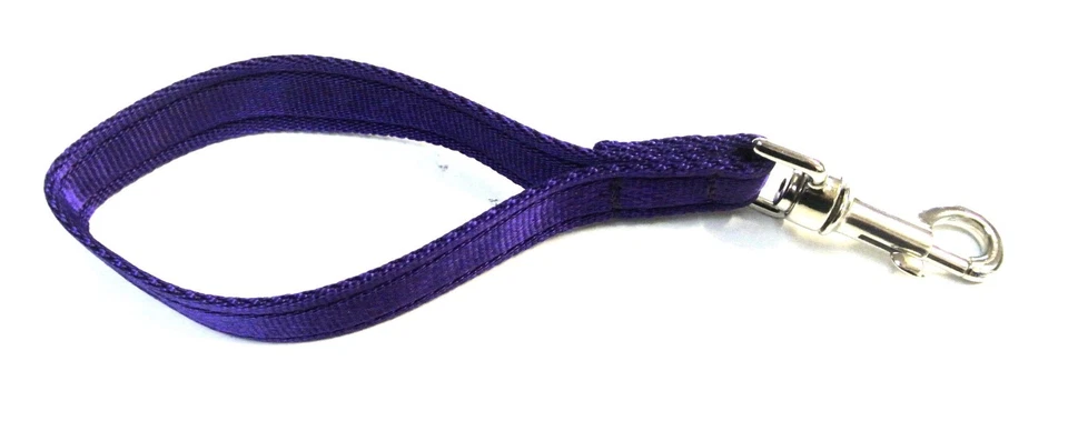 10" Short Close Control Training Dog Lead Leash 25mm Cushion Webbing 19 Colours - Image 4 of 4