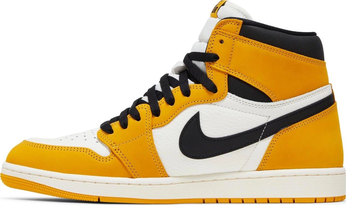 DZ5485-701] Mens Air Jordan RETRO 1 HIGH OG 'YELLOW OCHRE' | eBay