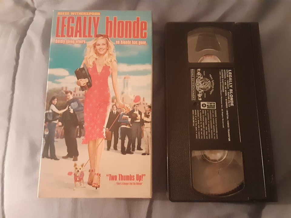2001 LEGALLY BLONDE VHS TAPE COMEDY REESE WITHERSPOON LUKE WILSON SELMA