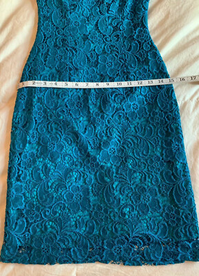 chinese dress ladies Light Blue Lace High Low Prom Dress, Homecoming Dress US 10 / Blue