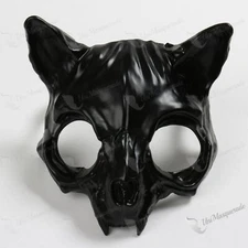 Black Cat Skull Vampire Halloween Full Face Masquerade Cosplay Party Mask