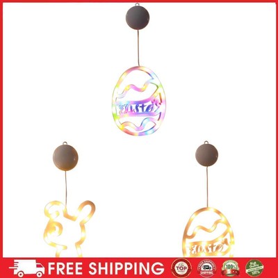 Easter Eggs Window Light Battery Operated for Easter Window Decor (colorful)